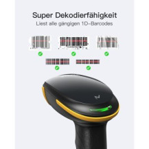 Inateck Barcodescanner 21 black[BCST-21_Black]