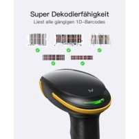 Inateck Barcodescanner 21 black[BCST-21_Black]