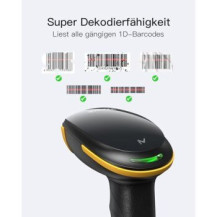 Inateck Barcodescanner 21 black[BCST-21_Black]