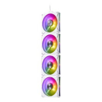 XPG HURRICANE MAG Case per computer Ventilatore 12 cm Bianco 4 pz