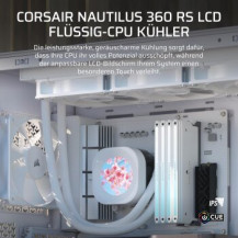 Corsair Nautilus 360 LCD Liquid CPU Cooler - White