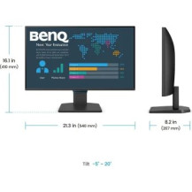 BenQ GW2490C Monitor PC 60,5 cm (23.8″) 1920 x 1080 Pixel Full HD Nero