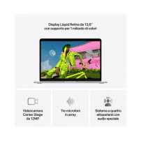 MacBook Air 13"Apple M5 chip con 10-core CPU e 10-core GPU, 24GB, 1TB SSD - Argento