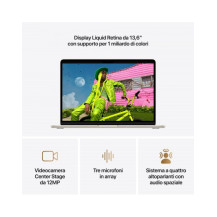 MacBook Air 13"Apple M5 chip con 10-core CPU e 10-core GPU, 24GB, 1TB SSD - Galassia