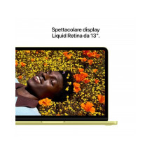 MacBook Neo 13" Apple A18 Pro chip con 6-core CPU e 5-core GPU, 8GB, 256GB SSD - Giallo Agrume