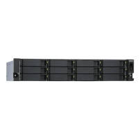 QNAP TL-R1200S-RP contenitore di unità di archiviazione Box esterno HDD/SSD Nero, Grigio 2.5/3.5"