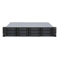 QNAP TL-R1200S-RP contenitore di unità di archiviazione Box esterno HDD/SSD Nero, Grigio 2.5/3.5"