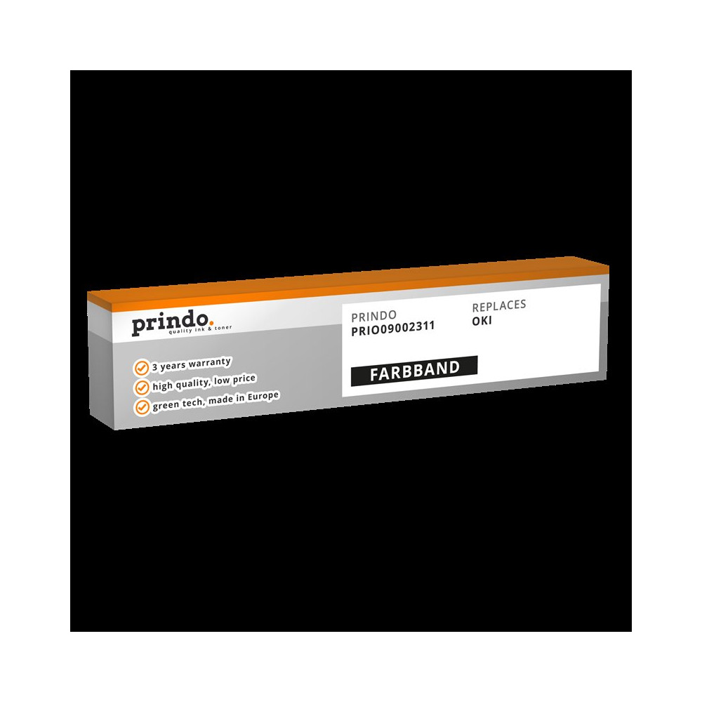 compatibile con OKI 09002311 (393/395)  Prindo PRIO09002311 Nastro colorato nero