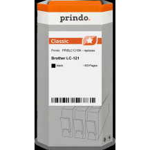 compatibile con Brother LC121BK nero  Prindo Classic nero Cartuccia d'inchiostro