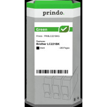 compatibile con Brother LC221BK nero  Prindo Green nero Cartuccia d'inchiostro