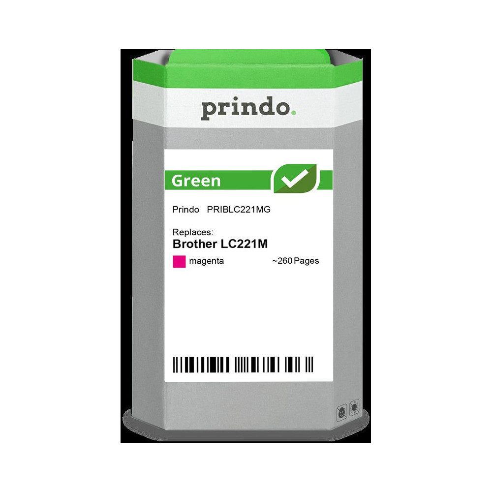 compatibile con Brother LC221M magenta  Prindo Green magenta Cartuccia d'inchiostro
