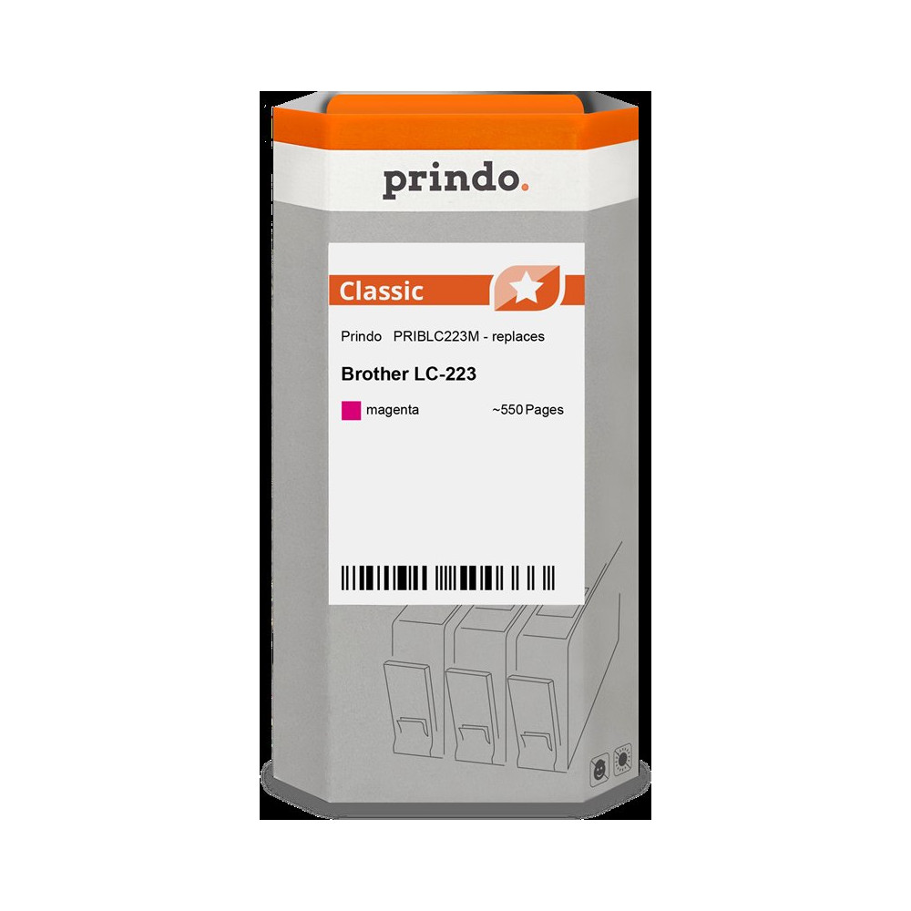compatibile con Brother LC223M magenta  Prindo Classic magenta Cartuccia d'inchiostro