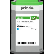 compatibile con Brother LC225XLC ciano  Prindo Green XL ciano Cartuccia d'inchiostro