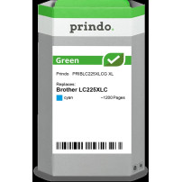 compatibile con Brother LC225XLC ciano  Prindo Green XL ciano Cartuccia d'inchiostro
