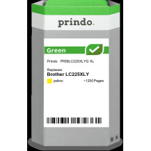 compatibile con Brother LC225XLY giallo  Prindo Green XL giallo Cartuccia d'inchiostro