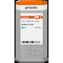 compatibile con Brother LC22UC ciano  Prindo Classic ciano Cartuccia d'inchiostro
