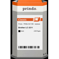 compatibile con Brother LC3211BK nero  Prindo Classic nero Cartuccia d'inchiostro