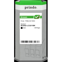 compatibile con Brother LC3211BK nero  Prindo Green nero Cartuccia d'inchiostro