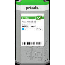 compatibile con Brother LC3211C ciano  Prindo Green ciano Cartuccia d'inchiostro