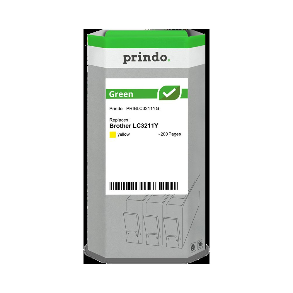 compatibile con Brother LC3211Y giallo  Prindo Green giallo Cartuccia d'inchiostro