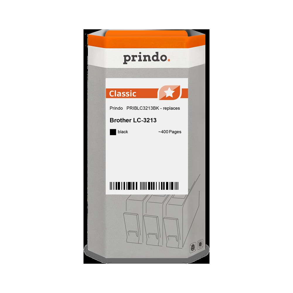 compatibile con Brother LC3213BK nero  Prindo Classic XL nero Cartuccia d'inchiostro