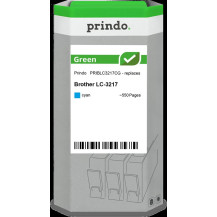 compatibile con Brother LC3217C ciano  Prindo Green ciano Cartuccia d'inchiostro
