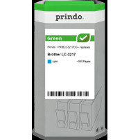 compatibile con Brother LC3217C ciano  Prindo Green ciano Cartuccia d'inchiostro