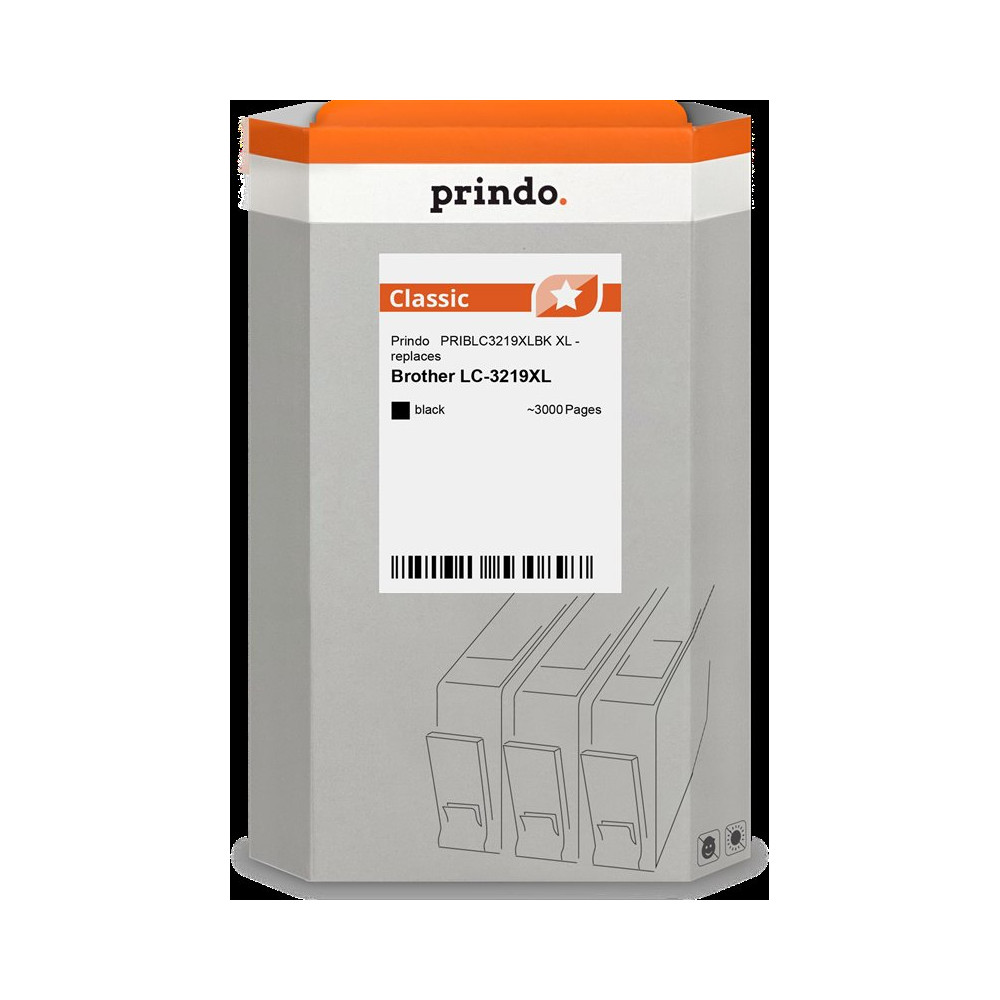 compatibile con Brother LC3219XLBK nero  Prindo Classic XL nero Cartuccia d'inchiostro