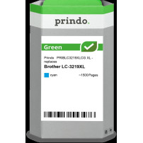 compatibile con Brother LC3219XLC ciano  Prindo Green XL ciano Cartuccia d'inchiostro