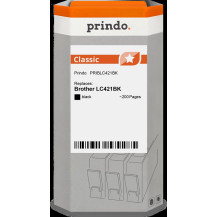 compatibile con Brother LC421BK nero  Prindo Classic nero Cartuccia d'inchiostro