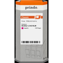compatibile con Brother LC421XLM magenta  Prindo Classic XL magenta Cartuccia d'inchiostro