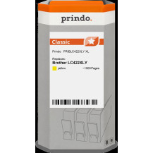 compatibile con Brother LC422XLY giallo  Prindo Classic XL giallo Cartuccia d'inchiostro