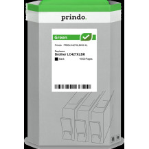 compatibile con Brother LC427XLBK nero  Prindo Green XL nero Cartuccia d'inchiostro