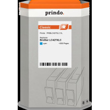 compatibile con Brother LC427XLC ciano  Prindo Classic XL ciano Cartuccia d'inchiostro