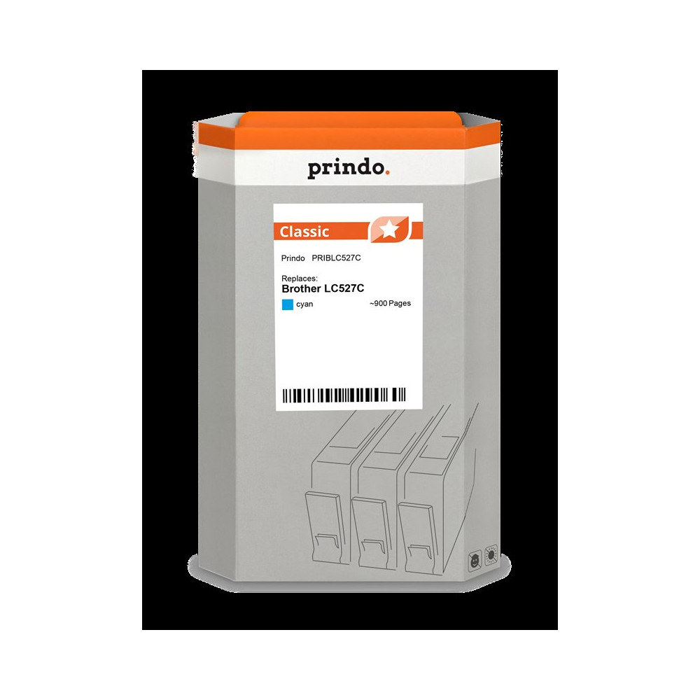 compatibile con Brother LC527C ciano  Prindo Classic ciano Cartuccia d'inchiostro