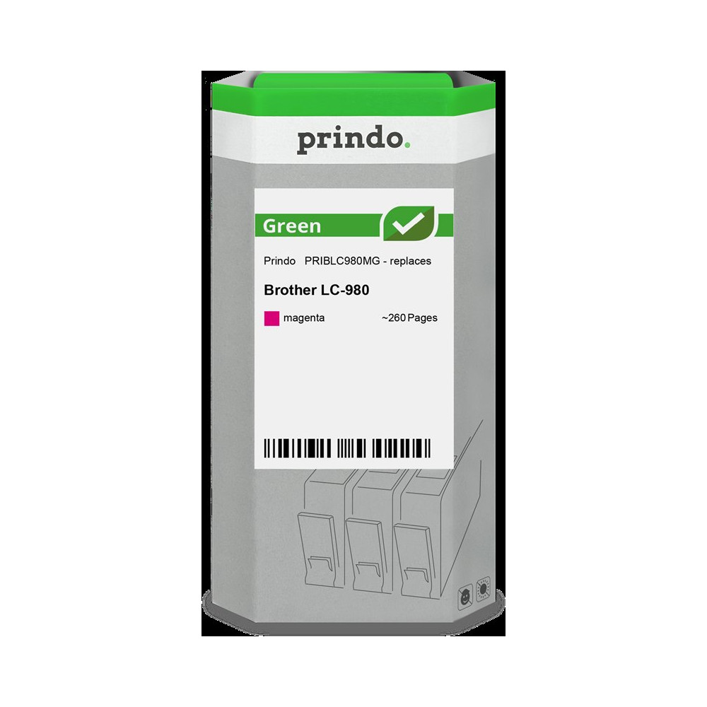 compatibile con Brother LC980M magenta  Prindo Green magenta Cartuccia d'inchiostro