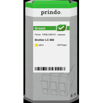 compatibile con Brother LC980Y giallo  Prindo Green giallo Cartuccia d'inchiostro