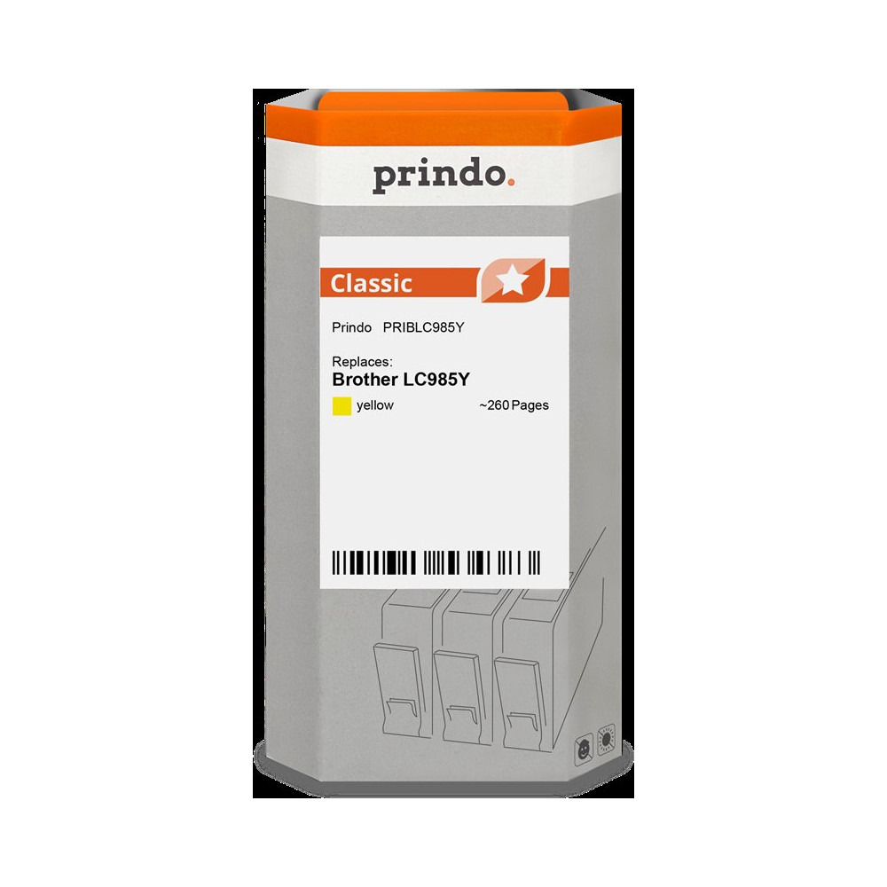 compatibile con Brother LC985Y giallo  Prindo Classic giallo Cartuccia d'inchiostro