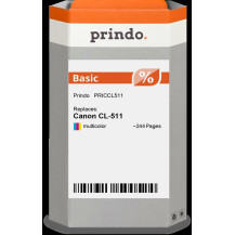 compatibile con Canon CL-511 differenti colori (2972B001)  Prindo Basic differenti colori Cartuccia d'inchiostro