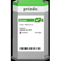 compatibile con Canon CL-511 differenti colori (2972B001)  Prindo Green differenti colori Cartuccia d'inchiostro