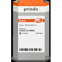 compatibile con Canon CL-546XL differenti colori (8288B001)  Prindo Basic XL differenti colori Cartuccia d'inchiostro