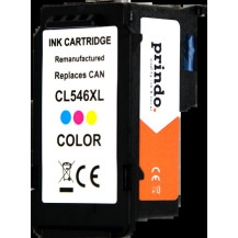 compatibile con Canon CL-546XL differenti colori (8288B001)  Prindo Basic XL differenti colori Cartuccia d'inchiostro