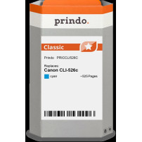 compatibile con Canon CLI-526c ciano (4541B001)  Prindo Classic ciano Cartuccia d'inchiostro