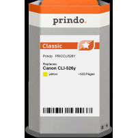 compatibile con Canon CLI-526y giallo (4543B001)  Prindo Classic giallo Cartuccia d'inchiostro