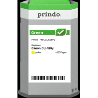 compatibile con Canon CLI-526y giallo (4543B001)  Prindo Green giallo Cartuccia d'inchiostro