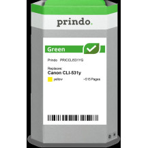 compatibile con Canon CLI-531y giallo (6121C001)  Prindo Green giallo Cartuccia d'inchiostro