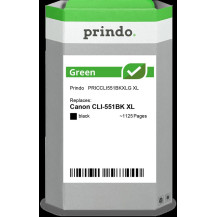 compatibile con Canon CLI-551BK XL nero (6443B001)  Prindo Green XL nero Cartuccia d'inchiostro