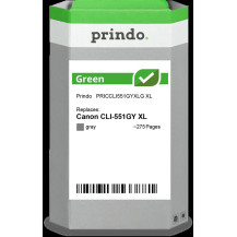 compatibile con Canon CLI-551GY XL Grigio (6447B001)  Prindo Green XL Grigio Cartuccia d'inchiostro
