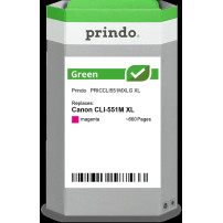 compatibile con Canon CLI-551M XL magenta (6445B001)  Prindo Green XL magenta Cartuccia d'inchiostro