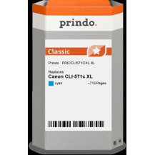 compatibile con Canon CLI-571c XL ciano (0332C001)  Prindo Classic XL ciano Cartuccia d'inchiostro